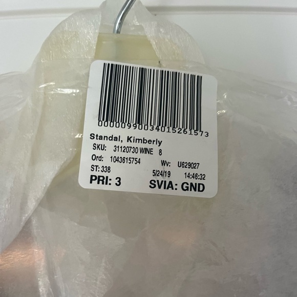 Brand New David’s Bridal Off the Shoulder Dress - Wine/Size 8 - Picture 7 of 7